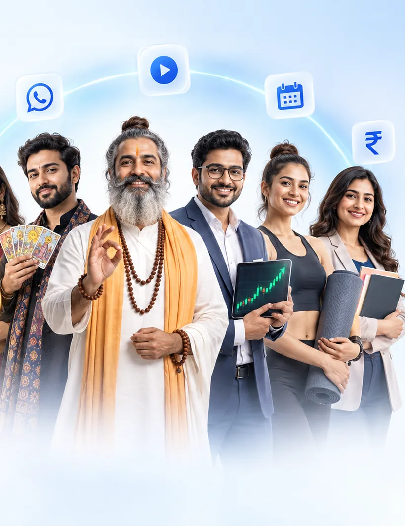Astrologer, tarot reader, spiritual guru, business coach, fitness coach aur teacher — sabke liye ek hi funnel system